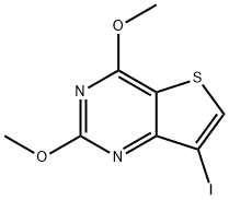 Thieno[3,2-d]pyrimidine, 7-iodo-2,4-dimethoxy- Struktur