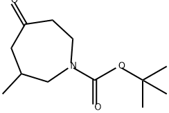 1H-Azepine-1-carboxylic acid, hexahydro-3-methyl-5-oxo-, 1,1-dimethylethyl ester Struktur