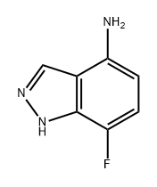 1H-Indazol-4-amine, 7-fluoro- Struktur