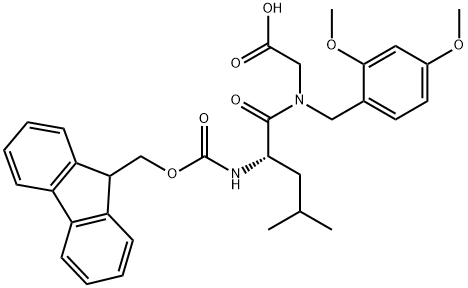 FMoc-Leu-(DMb)Gly-OH Struktur