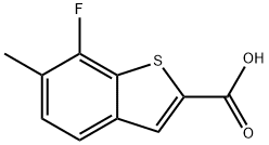 Benzo[b]thiophene-2-carboxylic acid, 7-fluoro-6-methyl- Struktur