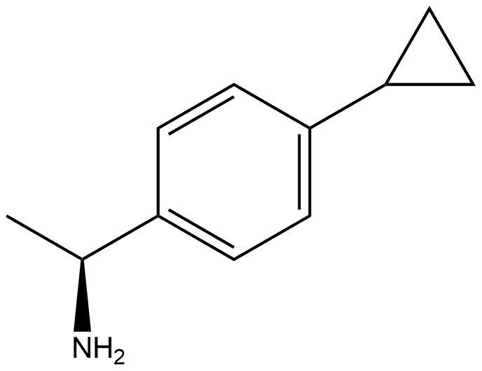 Benzenemethanamine, 4-cyclopropyl-α-methyl-, (αS)- Struktur