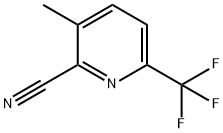 2-Pyridinecarbonitrile, 3-methyl-6-(trifluoromethyl)- Struktur