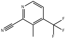 2-Pyridinecarbonitrile, 3-methyl-4-(trifluoromethyl)- Struktur