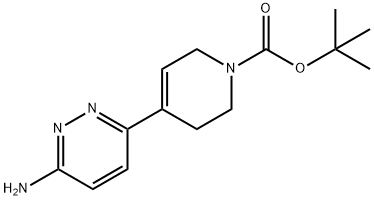 tert-butyl 4-(6-aminopyridazin-3-yl)-3,6-dihydropyridine-1(2H)-carboxylate Struktur