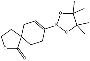 8-(4,4,5,5-tetramethyl-1,3,2-dioxaborolan-2-yl)-2-oxaspiro[4.5]dec-7-en-1-one Struktur