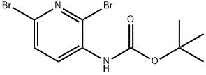 Carbamic acid, N-(2,6-dibromo-3-pyridinyl)-, 1,1-dimethylethyl ester Struktur