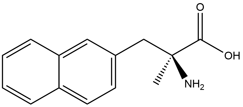 (2S)-2-amino-2-methyl-3-(2-naphthyl)propanoic acid Struktur