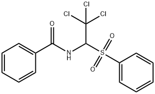 Benzamide, N-[2,2,2-trichloro-1-(phenylsulfonyl)ethyl]- Struktur