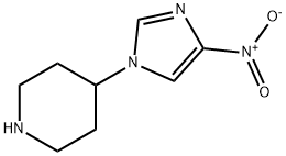 Piperidine, 4-(4-nitro-1H-imidazol-1-yl)- Struktur