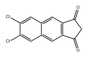 1H-Benz[f]indene-1,3(2H)-dione, 6,7-dichloro- Struktur