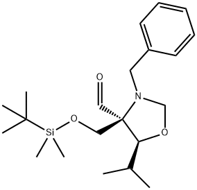 4-Oxazolidinecarboxaldehyde, 4-[[[(1,1-dimethylethyl)dimethylsilyl]oxy]methyl]-5-(1-methylethyl)-3-(phenylmethyl)-, (4R,5S)-