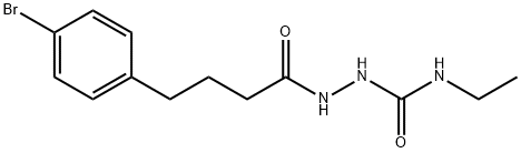 Benzenebutanoic acid, 4-bromo-, 2-[(ethylamino)carbonyl]hydrazide Struktur