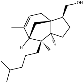 1H-3a,7-Methanoazulene-3-methanol, 2,3,4,7,8,8a-hexahydro-6,8-dimethyl-8-(4-methylpentyl)-, (3S,3aR,7S,8S,8aS)- Struktur