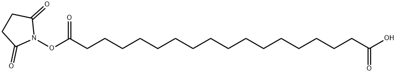 Octadecanedioic acid, 1-(2,5-dioxo-1-pyrrolidinyl) ester Struktur