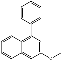 Naphthalene, 3-methoxy-1-phenyl- Struktur