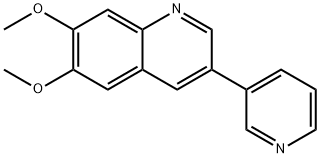 Quinoline, 6,7-dimethoxy-3-(3-pyridinyl)- Struktur