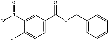 Benzoic acid, 4-chloro-3-nitro-, phenylmethyl ester Struktur