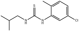 1-(5-chloro-2-methylphenyl)-3-(2-methylpropyl)thi ourea Struktur