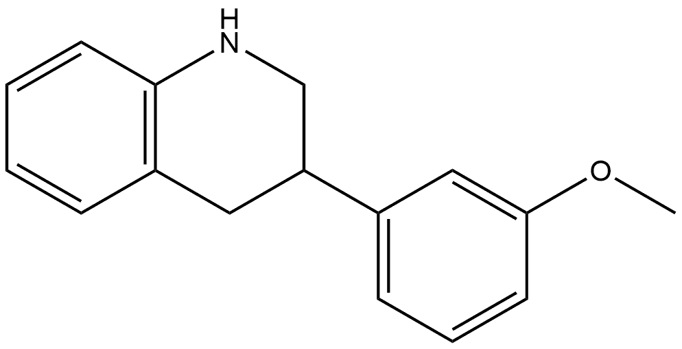 1,2,3,4-Tetrahydro-3-(3-methoxyphenyl)quinoline Struktur