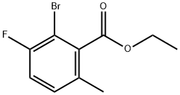 Benzoic acid, 2-bromo-3-fluoro-6-methyl-, ethyl ester Struktur