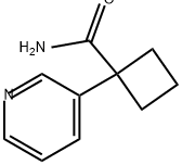 Cyclobutanecarboxamide, 1-(3-pyridinyl)- Struktur