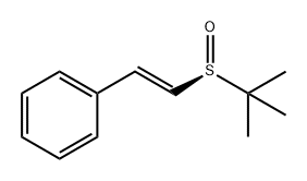 Benzene, [(1E)-2-[(R)-(1,1-dimethylethyl)sulfinyl]ethenyl]- Struktur