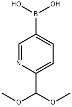 Boronic acid, B-[6-(dimethoxymethyl)-3-pyridinyl]- Struktur