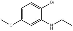 2-Bromo-N-ethyl-5-methoxybenzenamine Struktur