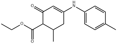 ethyl 6-methyl-4-(4-methylanilino)-2-oxocyclohex-3-ene-1-carboxylate Structure