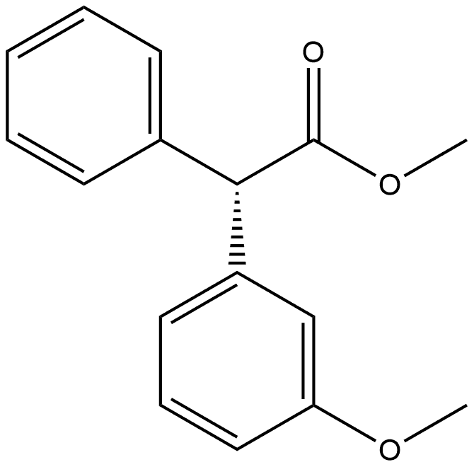 methyl (S)-2-(3-methoxyphenyl)-2-phenylacetate Struktur