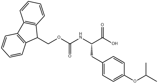 L-Tyrosine, N-[(9H-fluoren-9-ylmethoxy)carbonyl]-O-(1-methylethyl)- Struktur