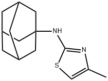 2-Thiazolamine, 4-methyl-N-tricyclo[3.3.1.13,7]dec-1-yl- Struktur