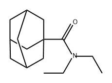 Tricyclo[3.3.1.13,7]decane-1-carboxamide, N,N-diethyl- Struktur