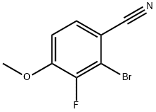 Benzonitrile, 2-bromo-3-fluoro-4-methoxy- Struktur