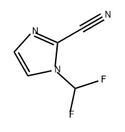 1-(difluoromethyl)-1H-imidazole-2-carbonitrile Struktur