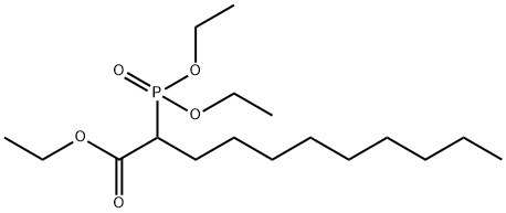 Undecanoic acid, 2-(diethoxyphosphinyl)-, ethyl ester Struktur