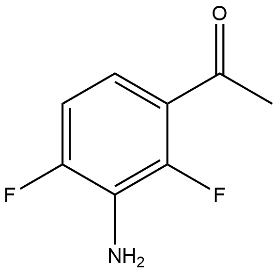 1-(3-Amino-2,4-difluorophenyl)ethanone Struktur