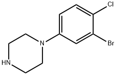 1-(3-bromo-4-chlorophenyl)piperazine Struktur