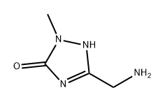 3H-1,2,4-Triazol-3-one, 5-(aminomethyl)-1,2-dihydro-2-methyl- Struktur