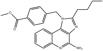 Methyl 4-((4-amino-2-butyl-1H-imidazo[4,5-c]quinolin-1-yl)methyl)benzoate Struktur