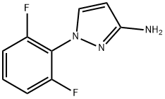 1H-Pyrazol-3-amine, 1-(2,6-difluorophenyl)- Struktur