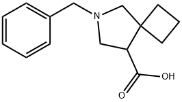 6-Azaspiro[3.4]octane-8-carboxylic acid, 6-(phenylmethyl)- Struktur