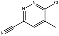 3-Pyridazinecarbonitrile, 6-chloro-5-methyl- Struktur