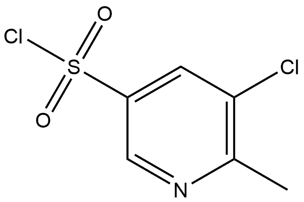 5-chloro-6-methylpyridine-3-sulfonyl chloride Struktur