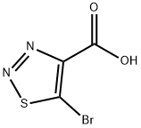 1,2,3-Thiadiazole-4-carboxylic acid, 5-bromo- Struktur