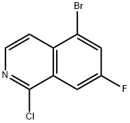 Isoquinoline, 5-bromo-1-chloro-7-fluoro- Struktur