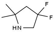 Pyrrolidine, 4,4-difluoro-2,2-dimethyl- Struktur