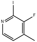 Pyridine, 3-fluoro-2-iodo-4-methyl- Struktur