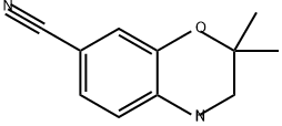 2H-1,4-Benzoxazine-7-carbonitrile, 3,4-dihydro-2,2-dimethyl- Struktur